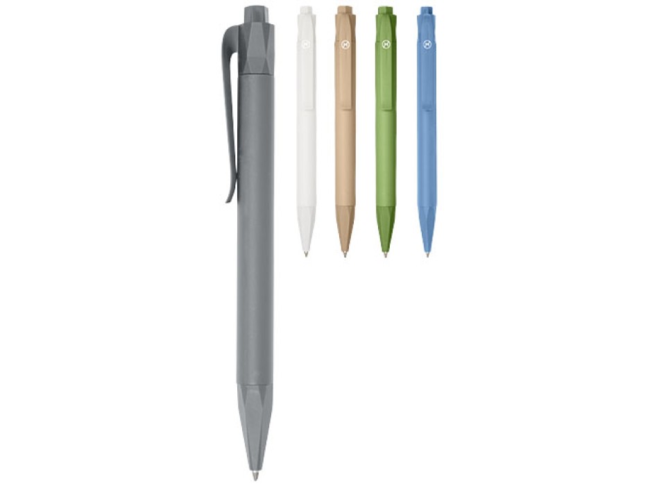 Penna a sfera Terra in plastica da mais (inchiostro blu)