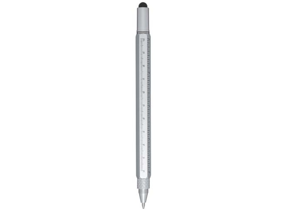 Penna multifunzione in alluminio riciclato Dora (inchiostro nero)