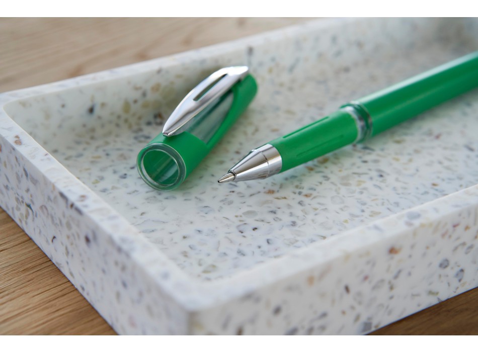 Penna roller in ABS con refill gel nero Karin
