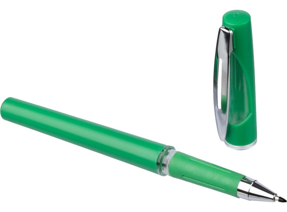 Penna roller in ABS con refill gel nero Karin
