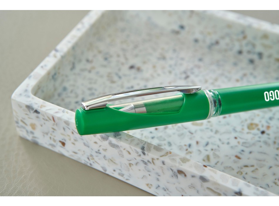 Penna roller in ABS con refill gel nero Karin