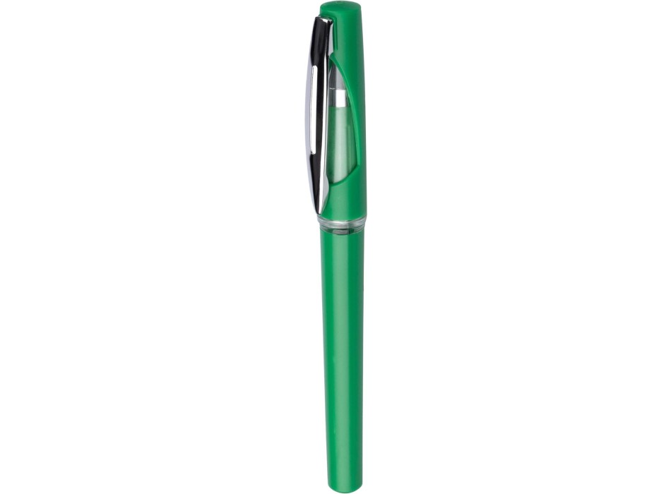 Penna roller in ABS con refill gel nero Karin