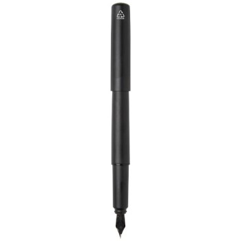 Penna stilografica in alluminio riciclato Lucetta (inchiostro nero)