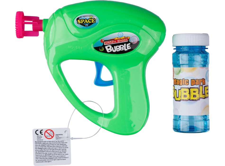 Pistola sparabolle in plastica Hallie