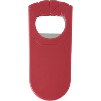 Plastic bottle opener