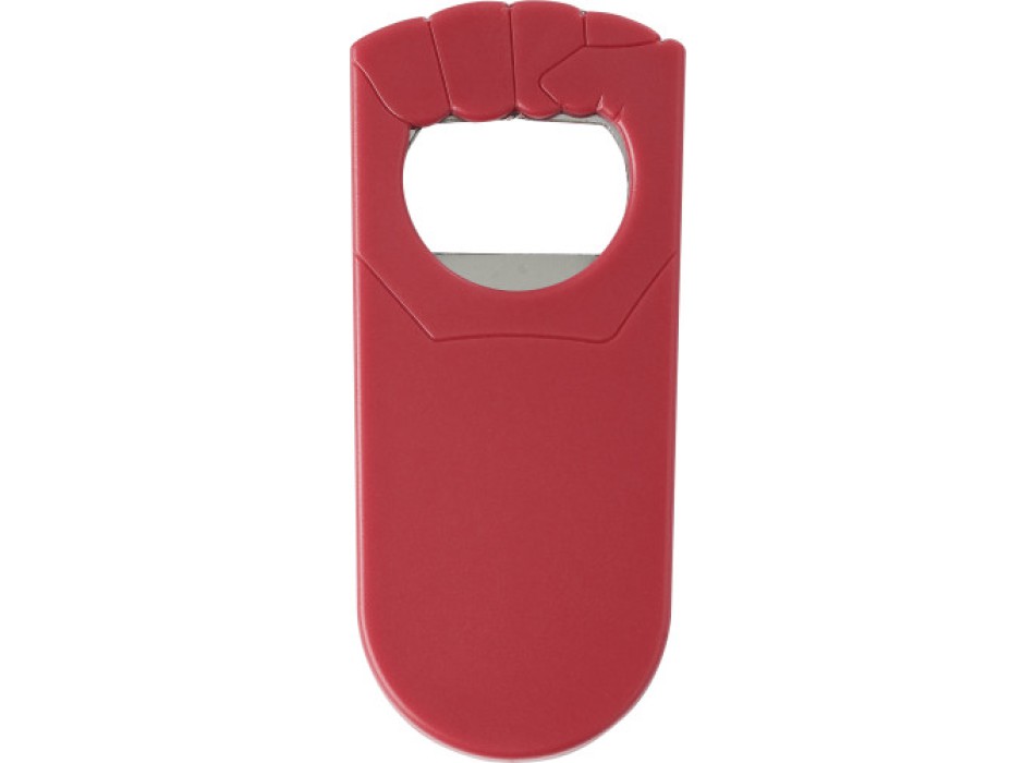 Plastic bottle opener