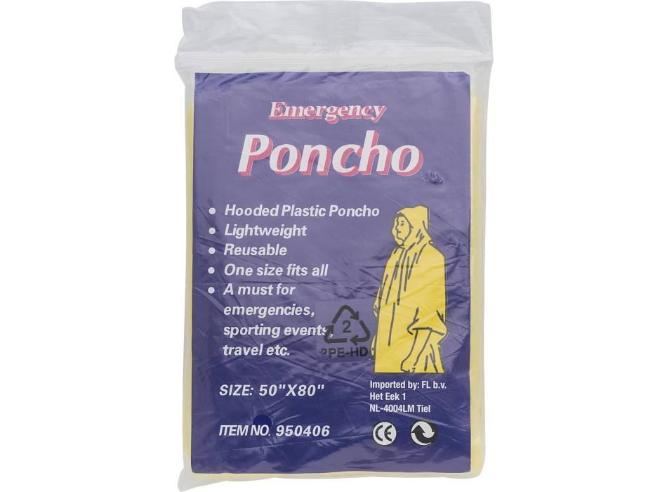Poncho d'emergenza in PE Pablo