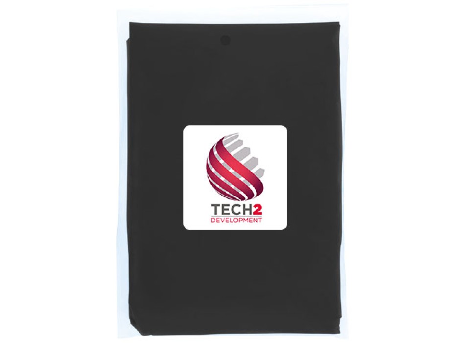 Poncho impermeabile monouso in materiale riciclato certificato GRS con custodia Mayan 