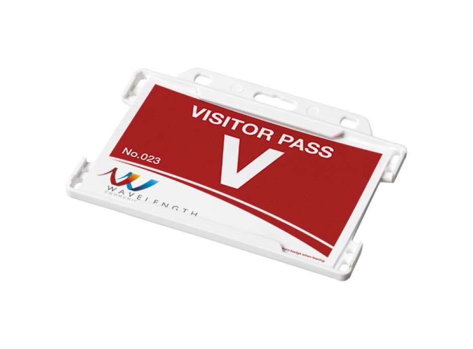 Porta badge in plastica riciclata Vega
