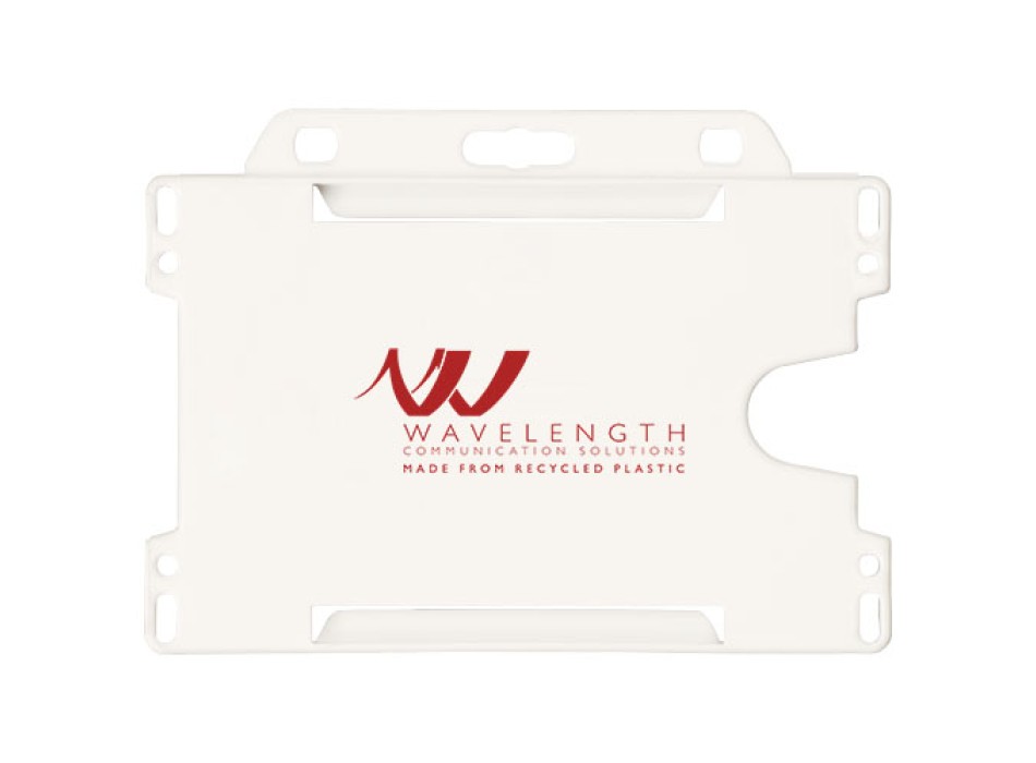 Porta badge in plastica riciclata Vega