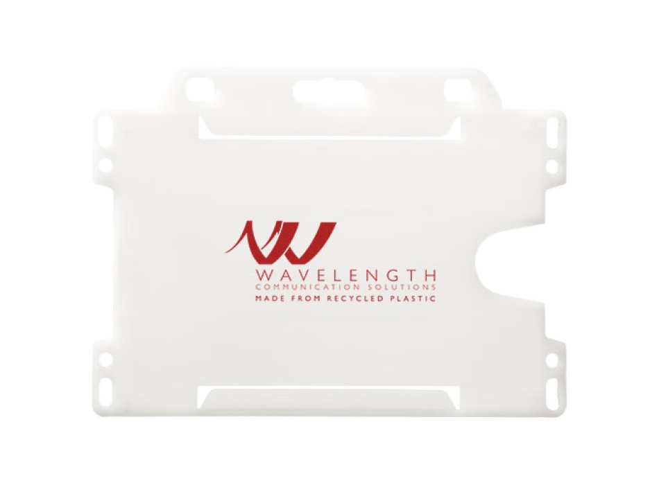 Porta badge in plastica riciclata Vega