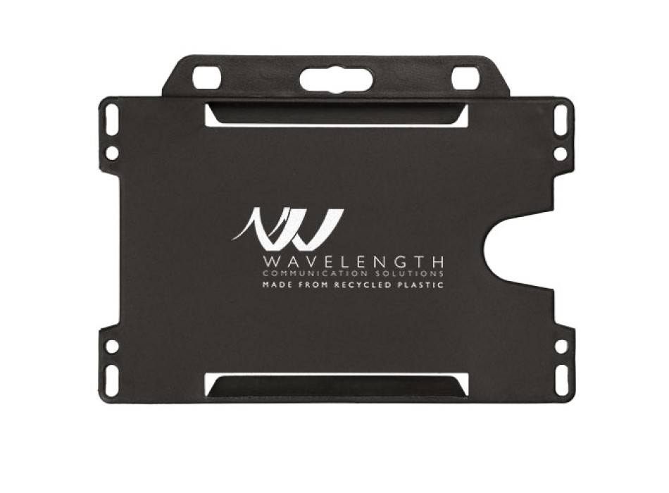 Porta badge in plastica riciclata Vega