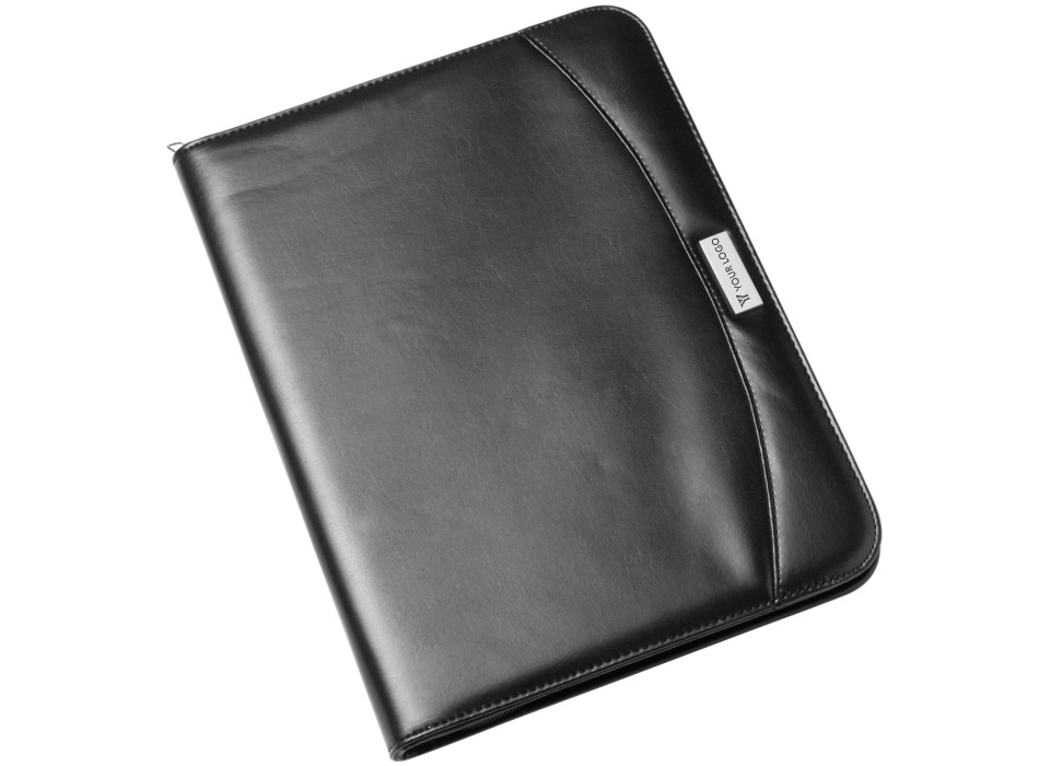 Portablocco Charles Dickens® formato +/- A4 in similpelle Giada