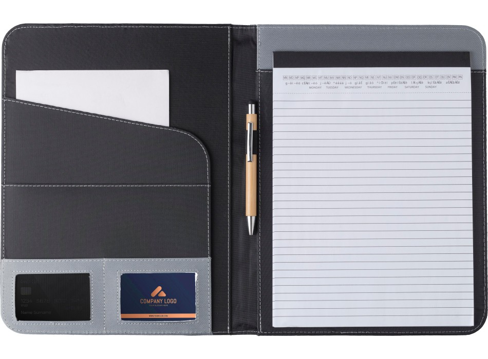 Portablocco formato +/- A4 in nylon 600 D Ivo