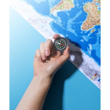 Portachiavi bussola in ABS Samara