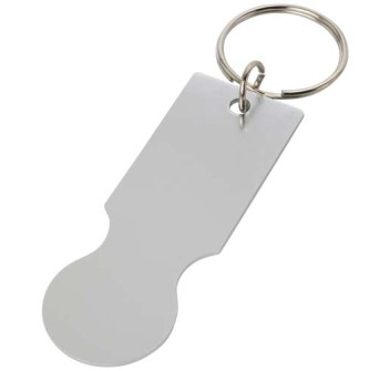 Portachiavi con gettone carrello della spesa Rhea