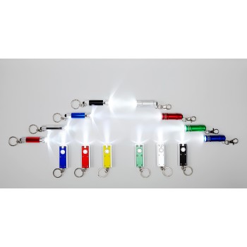 Portachiavi con luce Led, in alluminio Audrey