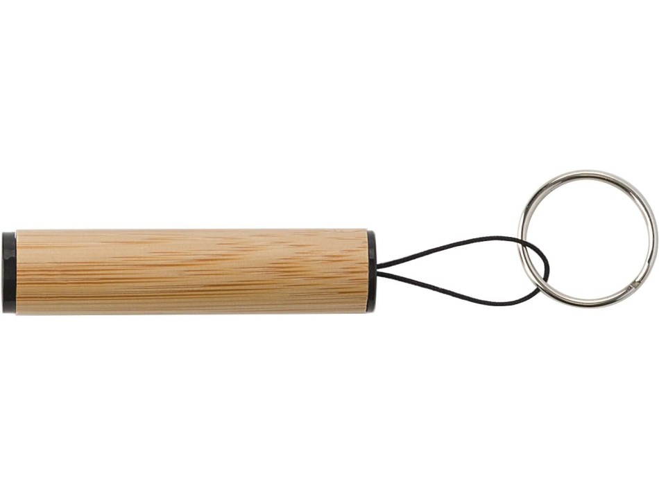 Portachiavi con luce Led, in bambù Ilse