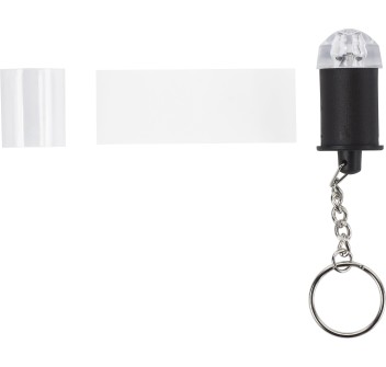 Portachiavi con mini torcia, in ABS Carly