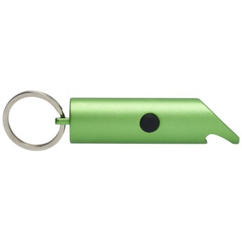 Portachiavi con torcia a LED e apribottiglie in alluminio riciclato IPX Flare