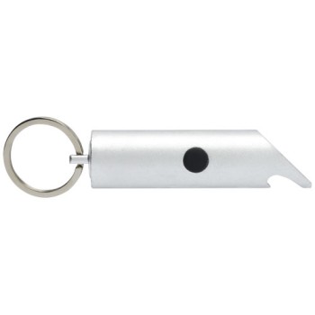 Portachiavi con torcia a LED e apribottiglie in alluminio riciclato IPX Flare