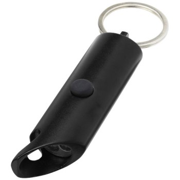Portachiavi con torcia a LED e apribottiglie in alluminio riciclato IPX Flare