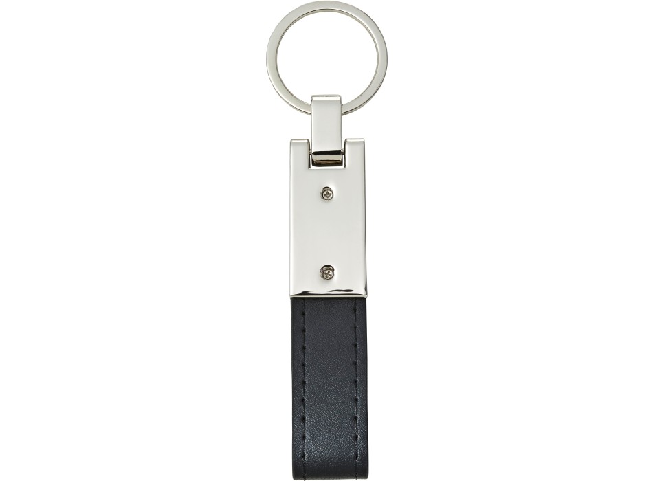 Portachiavi in acciaio con anello in PU Keon