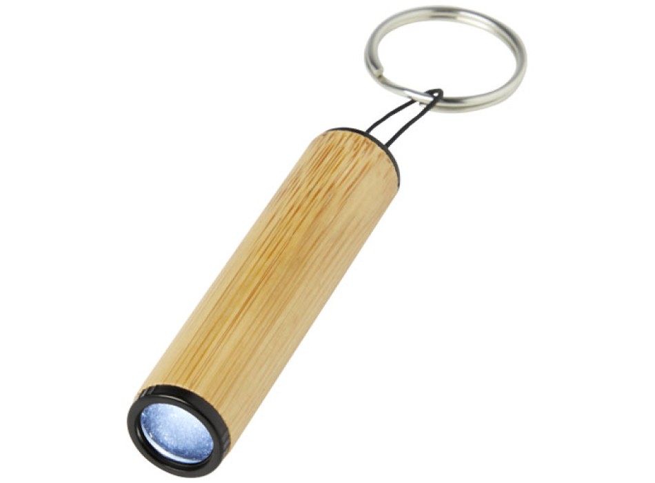Portachiavi in bambù con luce Cane