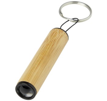 Portachiavi in bambù con luce Cane