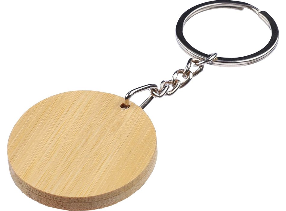 Portachiavi in bambù forma tonda Gene