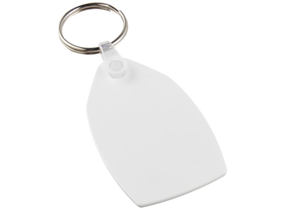 Portachiavi in materiale riciclato a forma rettangolare Tait