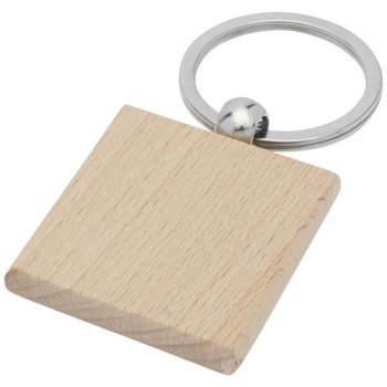 Portachiavi quadrato Gioia in legno di faggio