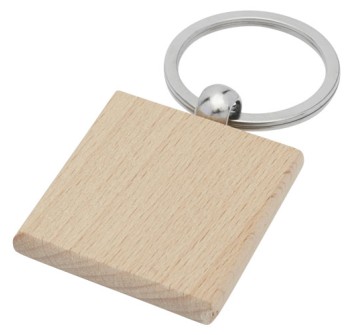 Portachiavi quadrato Gioia in legno di faggio