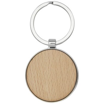 Portachiavi rotondo Moreno in legno di faggio