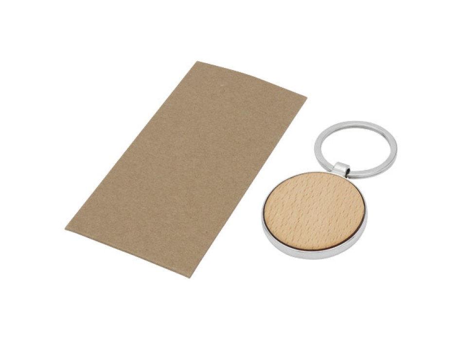 Portachiavi rotondo Moreno in legno di faggio