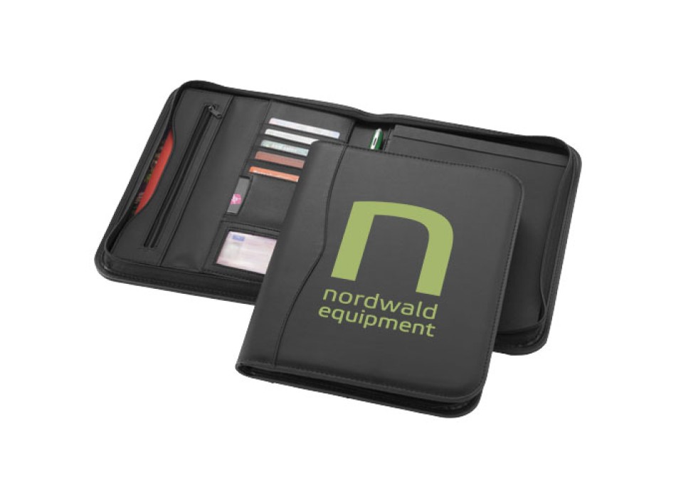 Portadocumenti A4 con cerniera Ebony