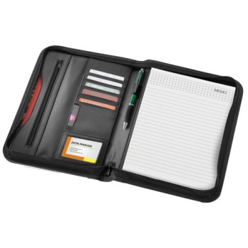 Portadocumenti A4 con cerniera Ebony