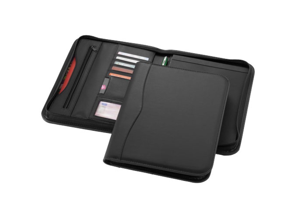 Portadocumenti A4 con cerniera Ebony