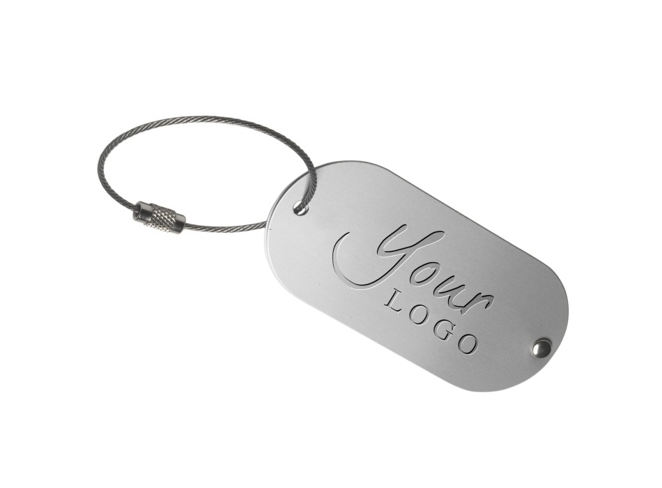 Portanome in alluminio Isa