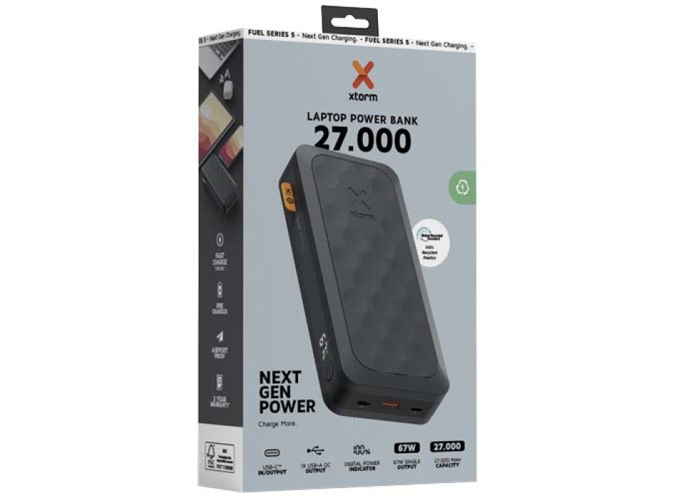 Power bank da 27.000 mAh e 67 W Xtorm FS5271 Serie Fuel