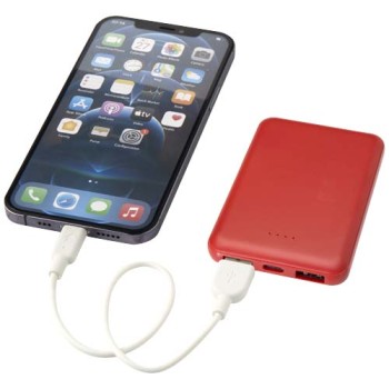 Power bank da 5000 mAh di Tipo C in plastica riciclata Asama