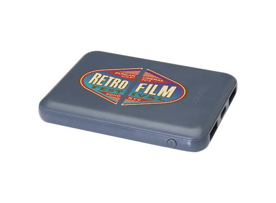 Power bank da 5000 mAh di Tipo C in plastica riciclata Asama