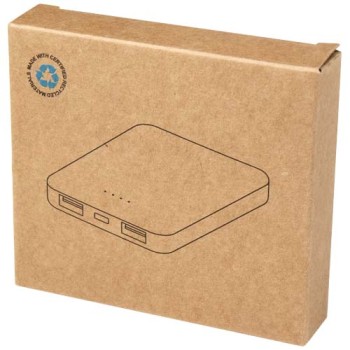 Power bank da 5000 mAh di Tipo C in plastica riciclata Asama