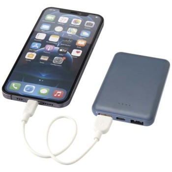 Power bank da 5000 mAh di Tipo C in plastica riciclata Asama