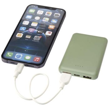 Power bank da 5000 mAh di Tipo C in plastica riciclata Asama
