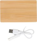 Power Bank in bamboo