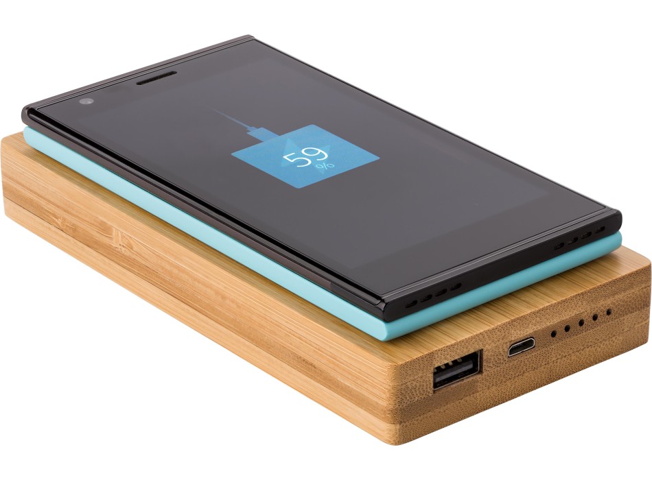 Power Bank in bamboo Walter