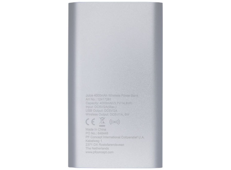 Power bank wireless da 4.000 mAh Juice 