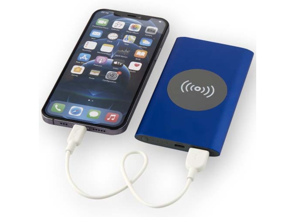 Power bank wireless da 4000 mAh Type C in alluminio riciclato Juice 