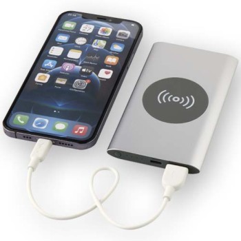 Power bank wireless da 4000 mAh Type C in alluminio riciclato Juice 